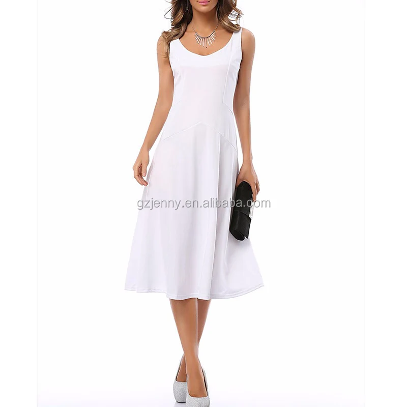 mid calf dress,calfmuscle long summer fashion elegant sleeveless v neck mid calf dress