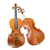 Ebony fingerboard flame maple skin gloss finish plywood 4/4 size violin with case & bow and rosin