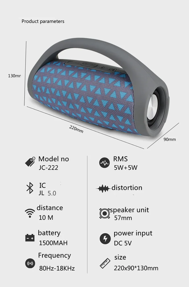 Bocina factory usb radio mp3 mini altovoz power bass subwoofer amplifiers portable wireless speaker - ANKUX.COM