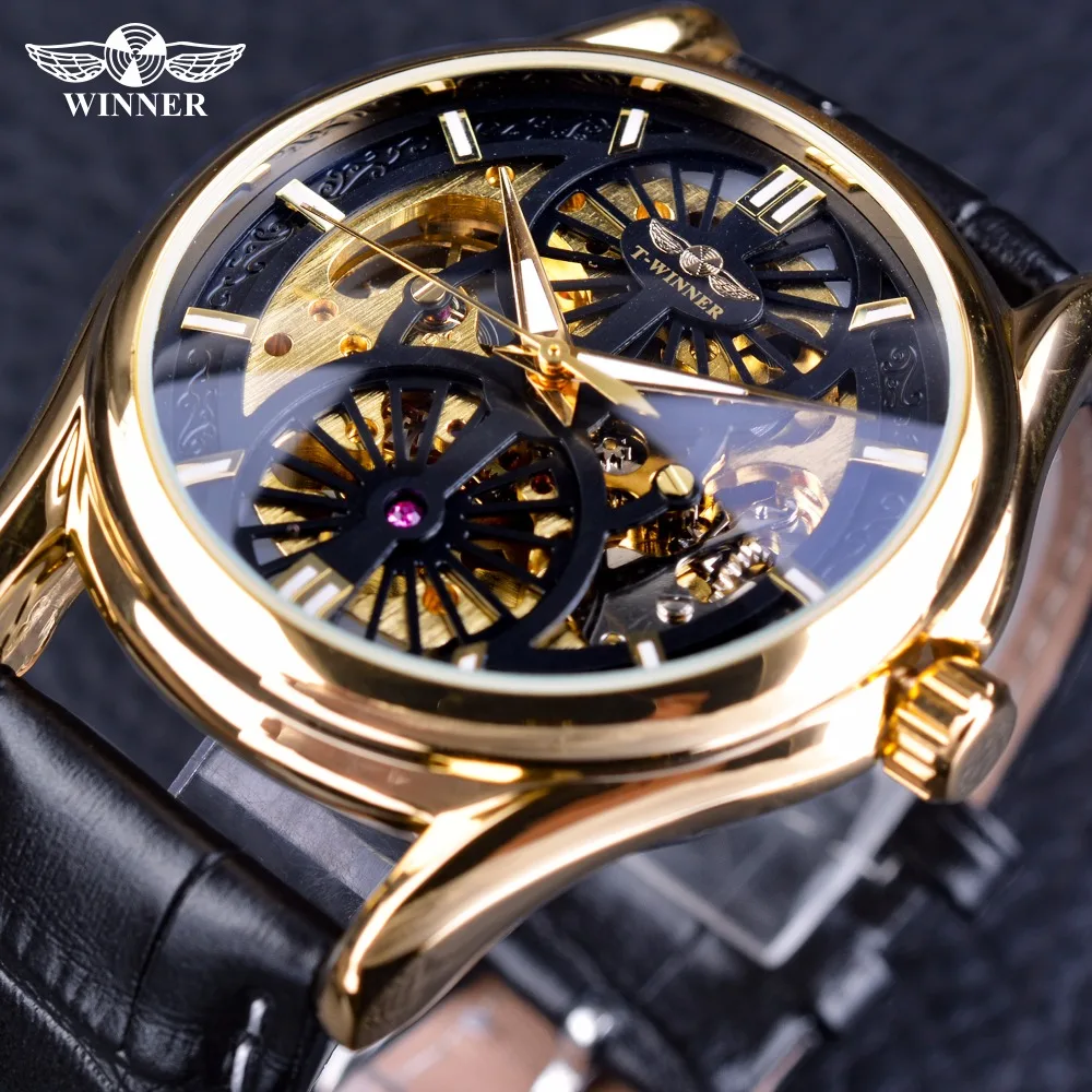 Winner Watch 2019 Luxury Automatic Watches Men Wrist Digital Automatic Mechanical Watch Leather Wristwatches Relogio Masculino, 7-color
Winner Watch 2019 Luxury Automatic Watches Men Wrist Digital Automatic Mechanical Watch Leather Wristwatches Relogio Masculino, 7-color