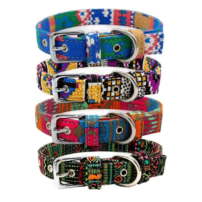 Bohemia Canvas Pet Collars for Cats Dogs Puppy Small Medium Dogs, As shown in the picture
Bohemia Canvas Pet Collars for Cats Dogs Puppy Small Medium Dogs, As shown in the picture