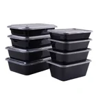 500 ML microwave transparent takeaway plastci disposable lunch box