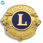 Wholesale Making Machine Custom Lion Club Metal Lapel Pin