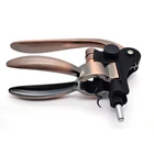 customized bronze red wine bottle opener rabbit shape wine corkscrew