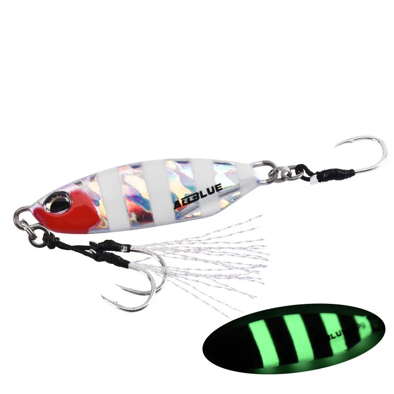 ALLBLUE 30g deep fishing mini bait slow pitch lead jig, 8 colors 
ALLBLUE 30g deep fishing mini bait slow pitch lead jig, 8 colors