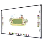 Big size 96" digital classroom touch writing interactive electric projector screen