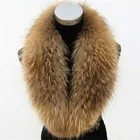 Promotional customized real fox fur collar dyed fur collar winter coat fox fur collar