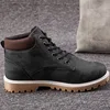 2018 Factory Mens Camouflage Winter PU Leather Boots Shoes Customized Color