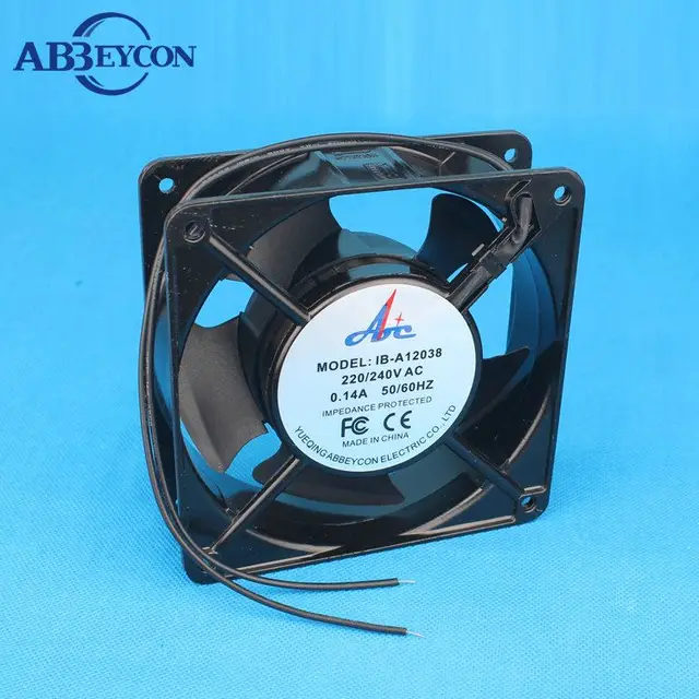 220v 230v ac axial fan 120mm sq x 38mm 120 x 38 mm case fan