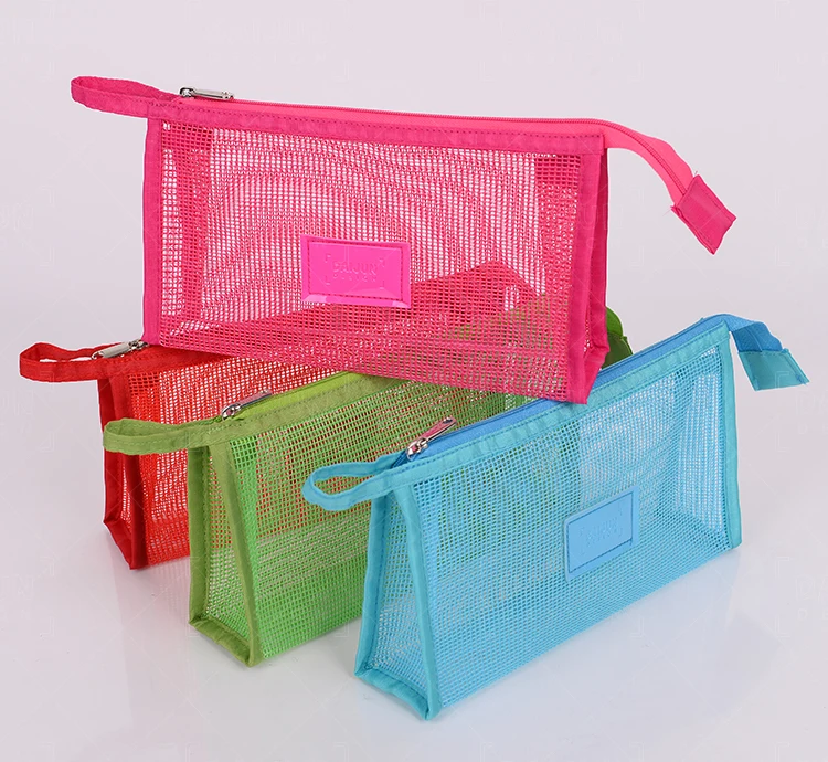 custom promotional Fashion mesh makeup bag travel cosmetic bag mesh make up cosmetic storage, Various color
custom promotional Fashion mesh makeup bag travel cosmetic bag mesh make up cosmetic storage, Various color