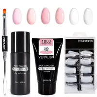 

Fast Builder nail gel 45g venalisa 6 colors thick jelly canni acrylic nail extend slip solution liquid poly gel full tool set
