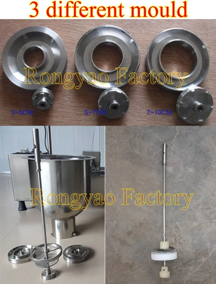 3 Moulds Donut Maker Fryer Machine With Timer Automatic Mini Donut Making Machine WITH FRYING FUNCTION AND TIMING