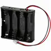 4*AAA Size Battery Holder Series Type Side by Side Battery Holder with Wire Leads