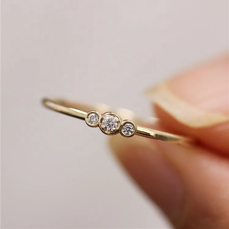 New Fashion Simple 3 Color Mini CZ Stone Wedding Rings For Women Gift
New Fashion Simple 3 Color Mini CZ Stone Wedding Rings For Women Gift