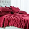 100% pure chinese mulberry silk bed sheets set with pillowcase