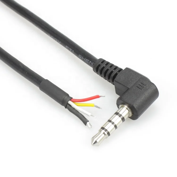 Custom 3.5mm male to end bare Shielding cable trrs male plug to bare wire thinner headphone cable
Custom 3.5mm male to end bare Shielding cable trrs male plug to bare wire thinner headphone cable