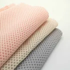 two sides soccer pattern mesh cotton polyester interlock knitted fabric for shirt