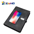 Powerbank diary notebook with wireless charging