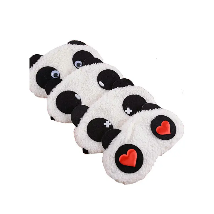 private label cute panda cotton 3d sleeping eye mask with logo, White 
private label cute panda cotton 3d sleeping eye mask with logo, White