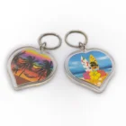 Free Design Custom style souvenir italian Venice Carabiner acrylic plastic keychain