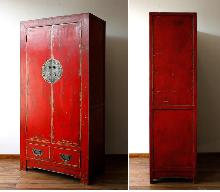 古代家具仿旧漆古董定制衣柜存储老式中国传统古董衣柜