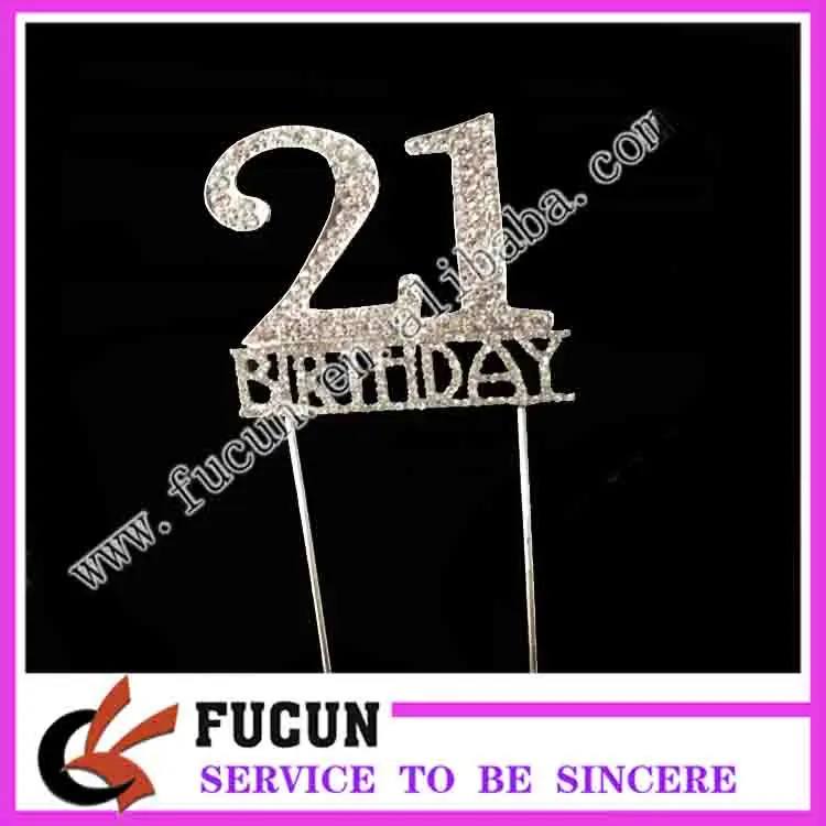 birthday monogram cake toppers