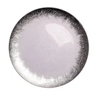 Colored Edge Glass Charger Plate Wedding Party Dinner Modern Glass