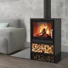 Stainless Steel Wood Stove Iron Small Fireplace Modern