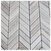 New Materials wooden crystal for wall and floor design stone chevron mosaic tiles