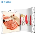 10*10M Fabric Pop Up End Cap Rotating Exhibition High Quality Outdoor Backlit Act Fast Show Banner Stand