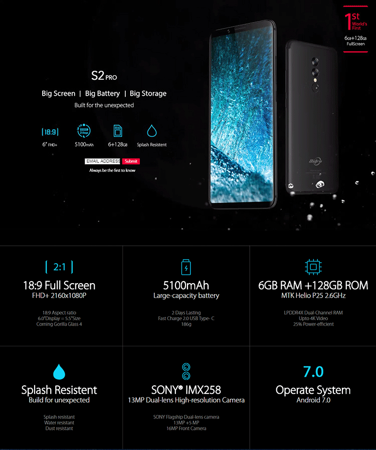 s2 pro 4g arrival wholesale cell 6 inch 2160x1080 model android