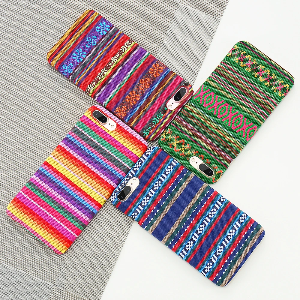 Bohemian Style Phone Case For iPhone 6 6S 7 Plus 5 5S SE Exotic Folk Traditional Cloth Fabrics Back Cover For iPhone 6 i 7 Case (3)