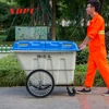 Large plastic outdoor street dustbin park rubbish trolley cart waste recycling container garbage bin