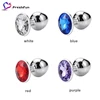 Metal Anal Butt Plug Unisex Sophisticated Sexy Anal Toys Stainless Steel Crystal Jewelry stainless steel anal for adults couples