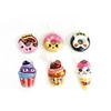 Factory Direct Supply Cupcake Donut Squishy Toys with Key Chain