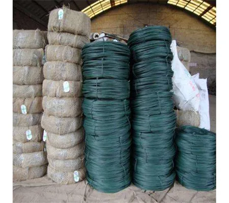 Black pvc coated iron wire