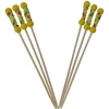 New design party stick braided bamboo party pick