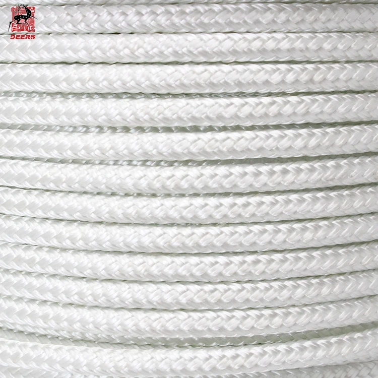 2 inch nylon yacht dinghy boat Polyester double braided marine rope for Anchoring Docking and Towing