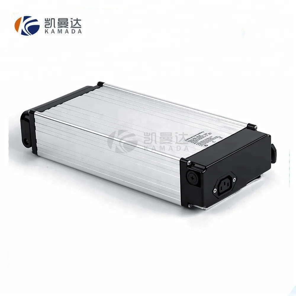rear rack 48v 10.4ah electric bike battery lithium battery ebike luggage battery with 54.6V 2A charger