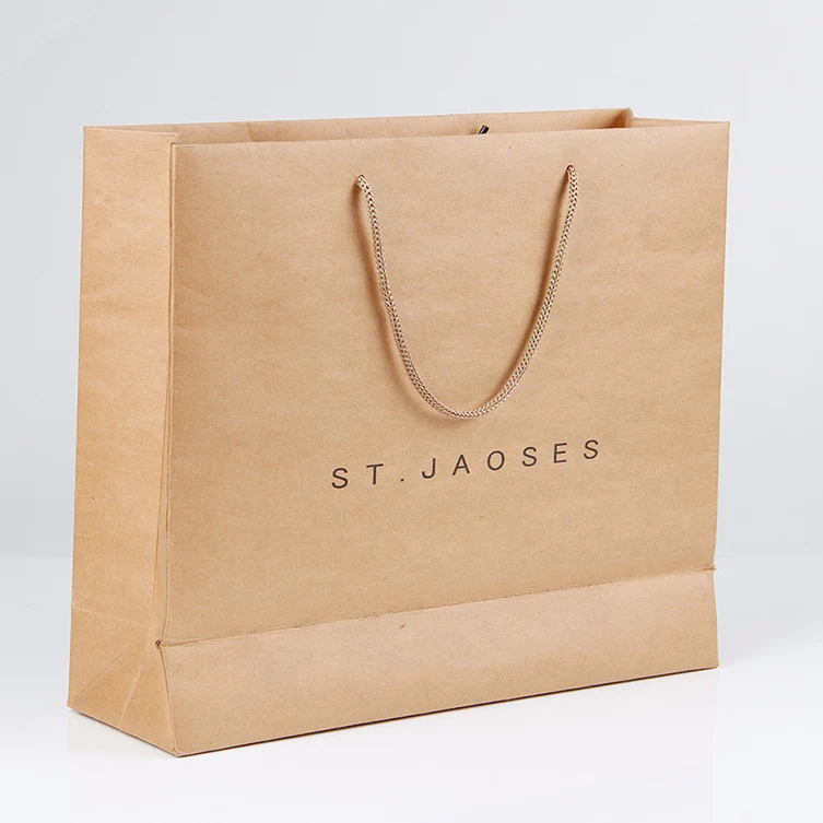 customized packaging kraft paper bag for clothes