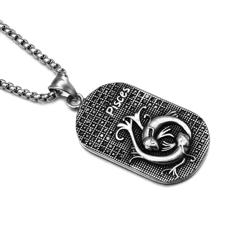2019 New Arrivals Stainless Steel The Zodiac Pendant Men Necklace Logo Custom Engraved Men Accessories, Silver
2019 New Arrivals Stainless Steel The Zodiac Pendant Men Necklace Logo Custom Engraved Men Accessories, Silver