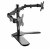 Folding Dual LCD Monitor Arm Desk Mount