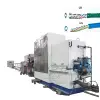 FLDlx-17Wire Drawing Machine/Solid Insulation Tandem Line For Date Cable/extrusion line