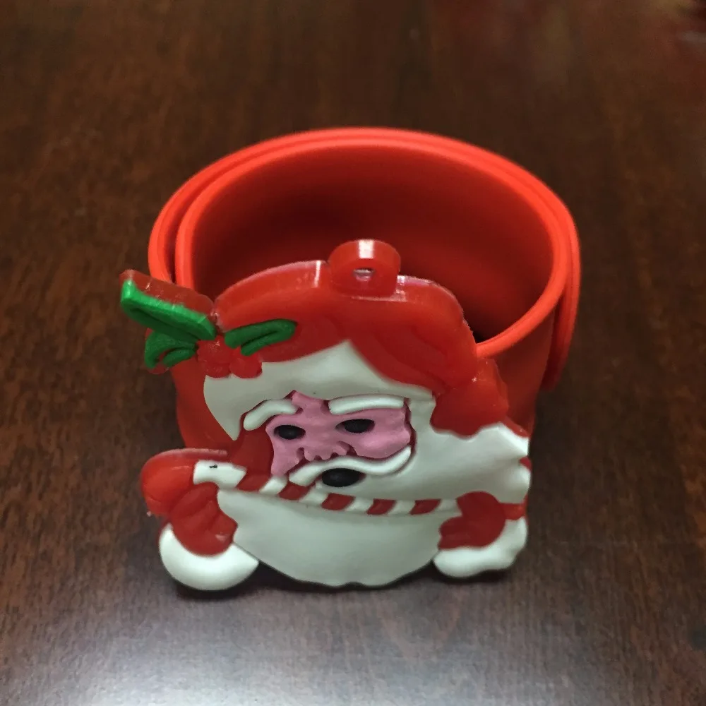 childrens gifts toys, santa claus silicone pat rings christmas