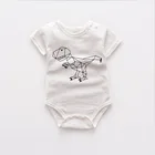 Newborn cotton baby clothes romper bodysuit knitted romper with cartoon pattern