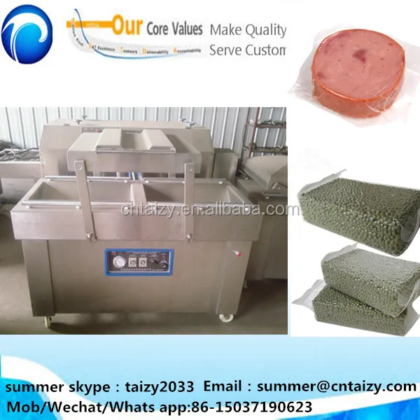 double chamber vacuum packing machine for sea food/salted meat