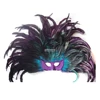 China Factory 2016 Hot Selling Product CM-147 Handmade Fashion Rooster Feather Party Mask/ Feathers For Carnival