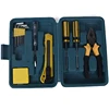 High quality household tools screwdriver electroprobe pliers yellow hardware tool 7 set