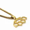 18k gold hip hop knuckles pendants for men chains necklace