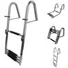 China wholesale marine boat 304 stainless steel telescopic bathing ladder for yacht